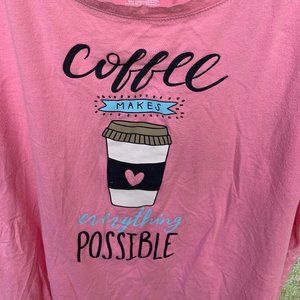 Secret Treasures Pink Lounge/Sleepwear Tee Shirt Size Large